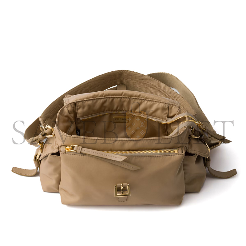PRADA EXPLORE MEDIUM RE-NYLON SHOULDER BAG WITH FLAP 1BD394 (30*14*10cm)